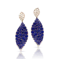 Ohrringe Lakshmi Lapis Lazuli, Moonstone — thumbnail 1