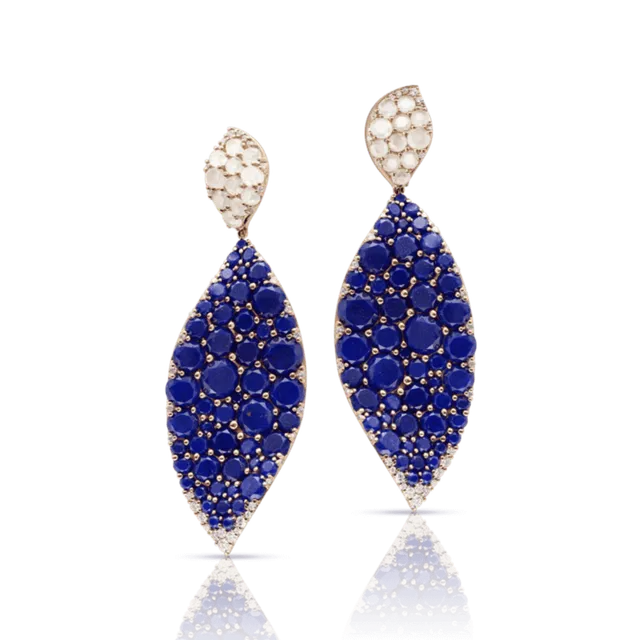Серьги Lakshmi Lapis Lazuli, Moonstone