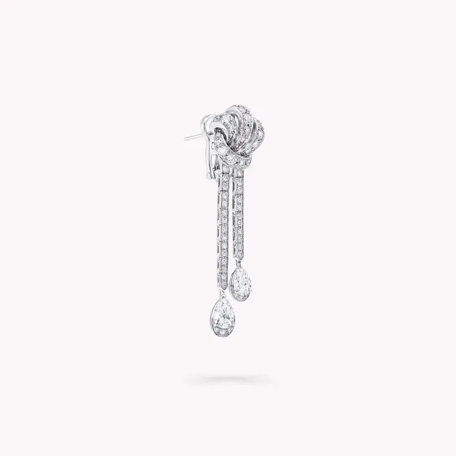 Серьги Tilda’s Bow Double Pavé Diamond Drop — detail