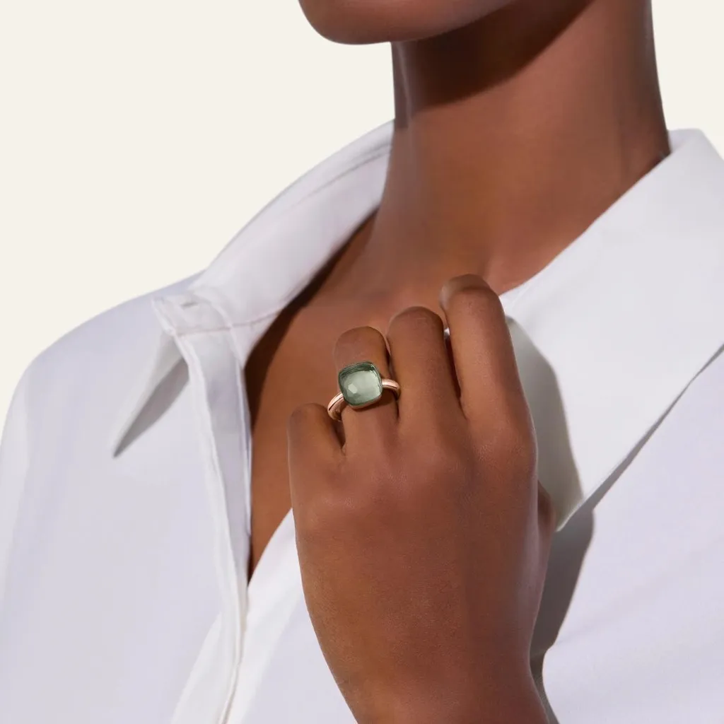 Ring NUDO MAXI Prasiolite — detail