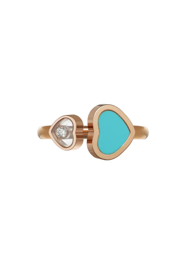 Prsten Happy Hearts TURQUOISE — detail