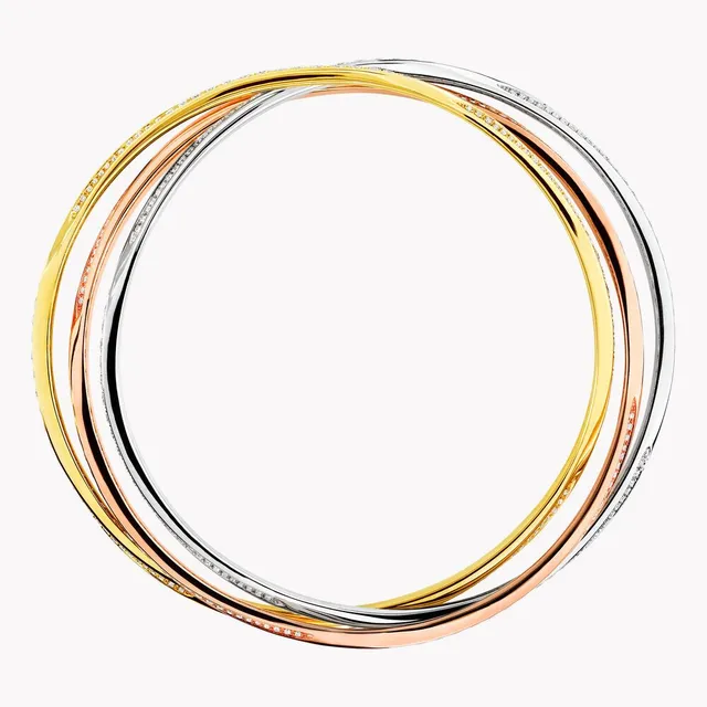 Браслет Triple Spiral Pavé Diamond — detail