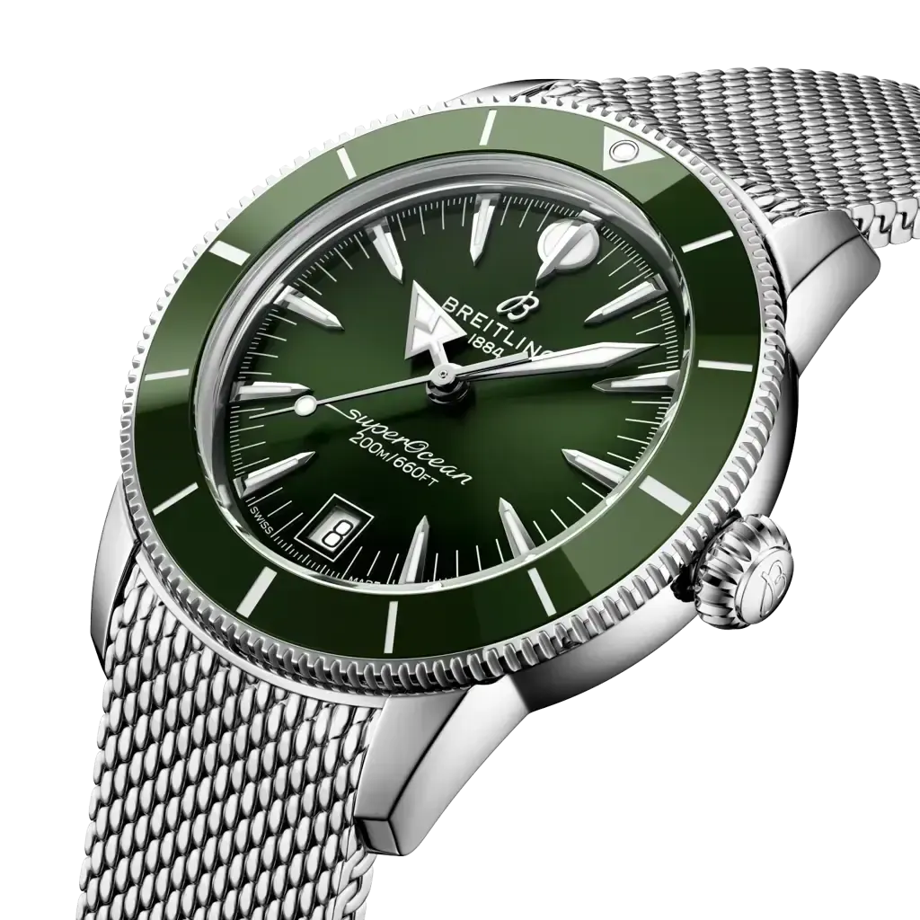 Superocean Heritage B31 Automatic 40 Green — detail