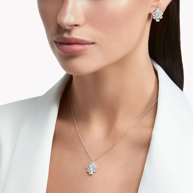 Серьги Emerald Cut and Round Diamond — detail