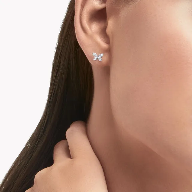 Ohrringe Pavé Butterfly Diamond Petite Stud — detail