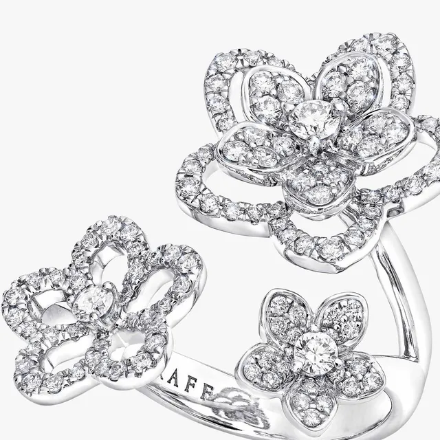 Prsten Wild Flower Triple Diamond — detail