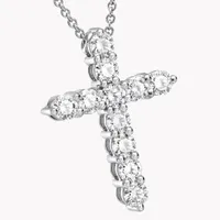 Pendant Round Diamond Cross Small — thumbnail 2
