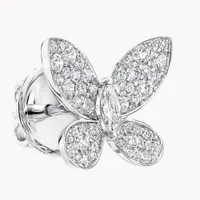 Ohrringe Pavé Butterfly Diamond Small Stud — thumbnail 2