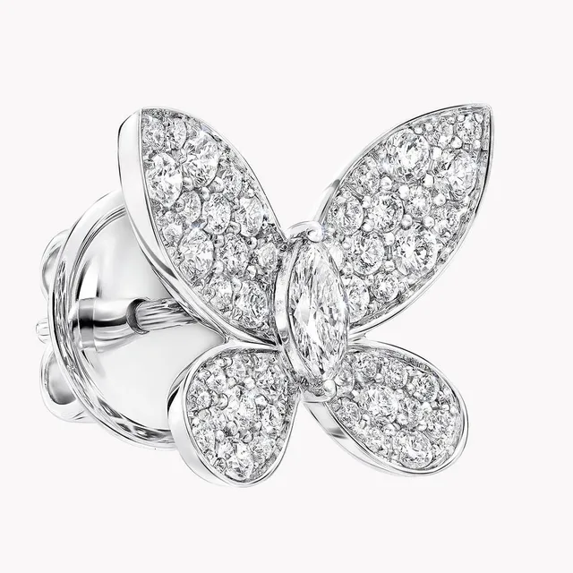 Ohrringe Pavé Butterfly Diamond Small Stud — detail