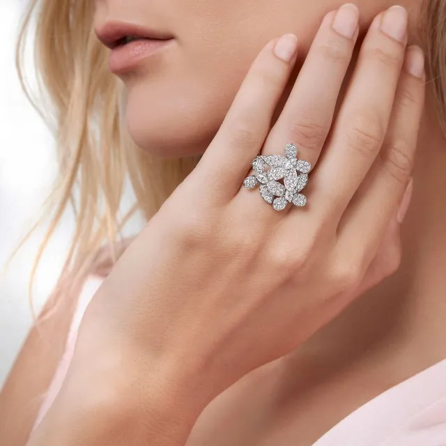 Кольцо Triple Pavé Butterfly Diamond Small — detail