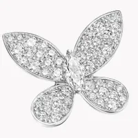 Náušnice Pavé Butterfly Diamond Stud — thumbnail 2