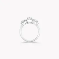 Ring Icon Three Stone Round Diamond — thumbnail 2