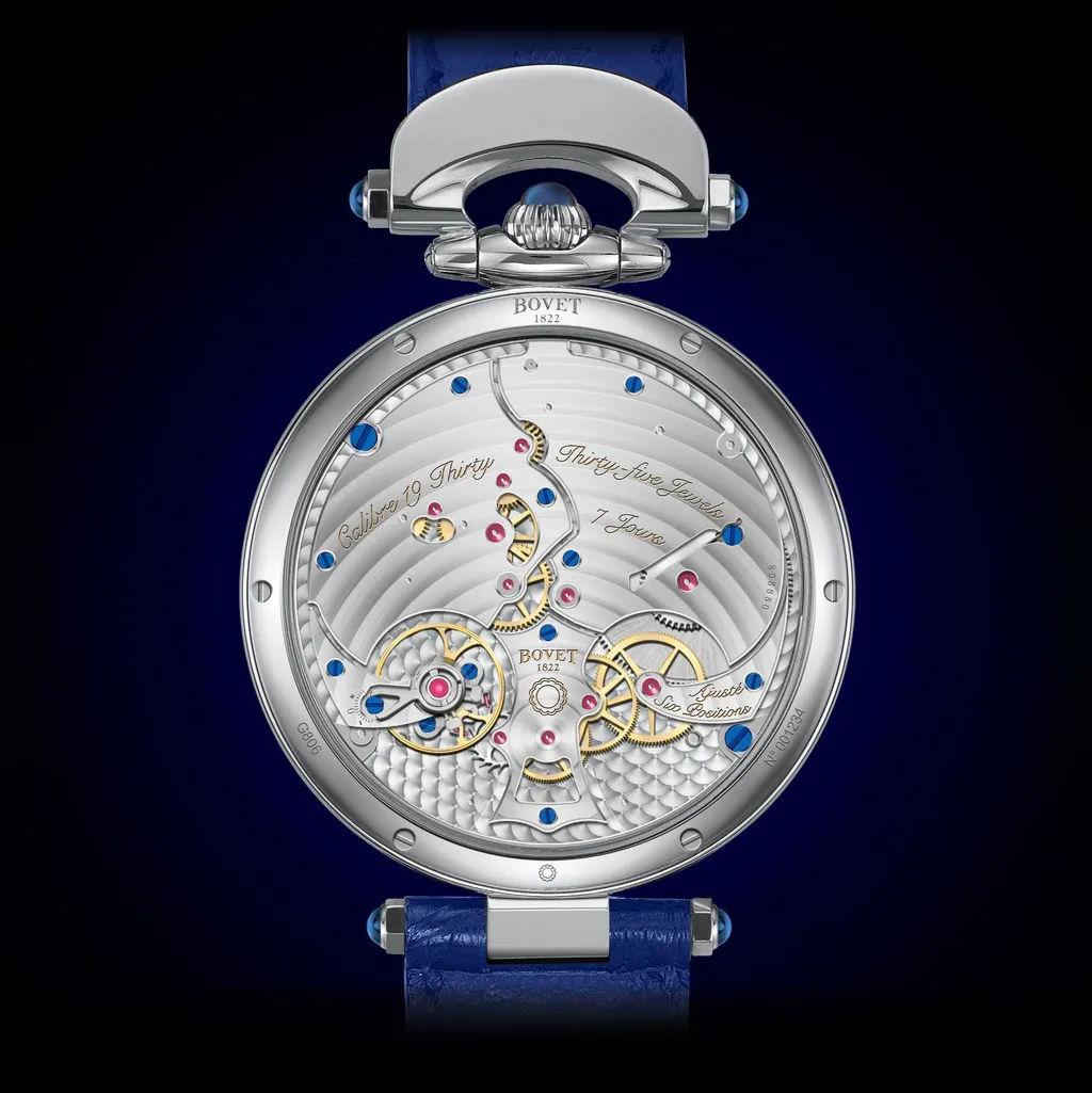 The 19Thirty Ivory with Blue Guilloché — detail