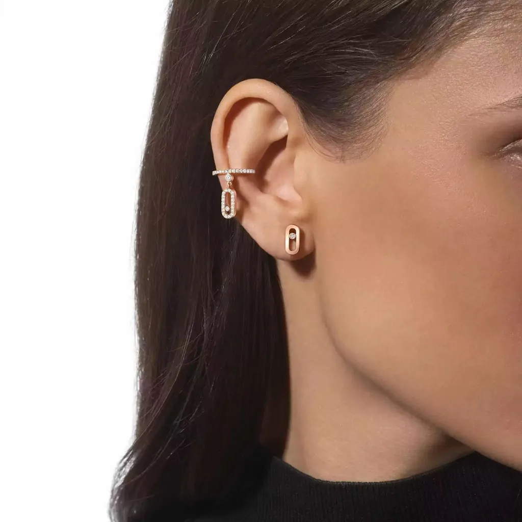Серьги GOLD MOVE UNO — detail