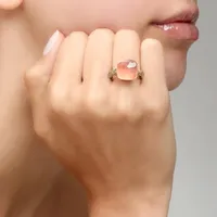 Ring NUDO MAXI ROSE Quartz — thumbnail 2