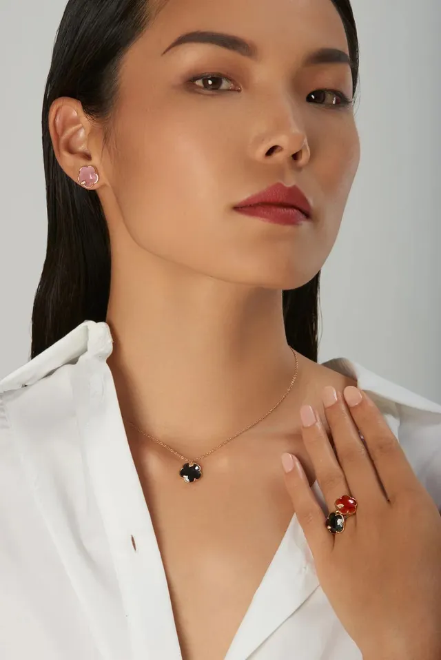 Серьги Petit Joli' Pink Chalcedony — detail
