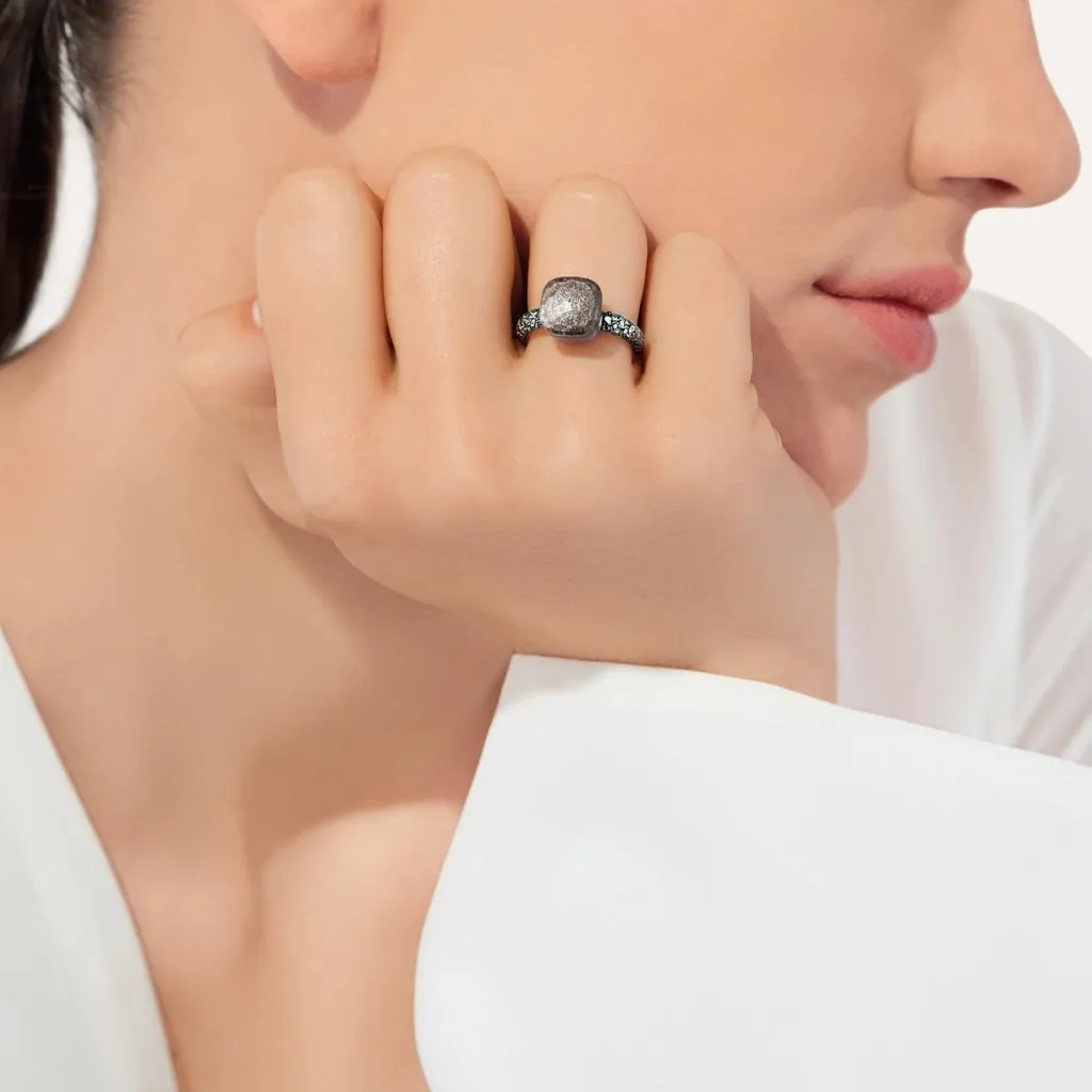 Ring NUDO classic OBSIDIAN — detail