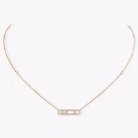 Halskette Baby move pavé Pink — thumbnail 2