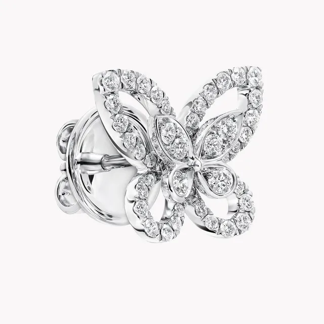 Ohrringe Butterfly Silhouette Diamond Mini Stud  — detail