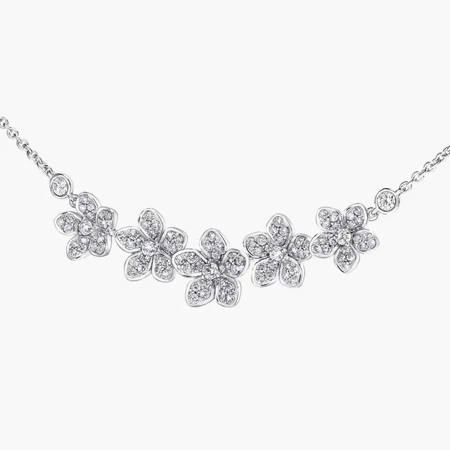 Náhrdelník Wild Flower Diamond Line — detail