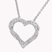 Подвеска Spiral Heart Silhouette Pavé Diamond — thumbnail 2