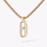 Halskette Messika CARE(S) Beige Cord Pavé — thumbnail 2