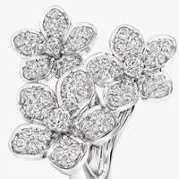 Náušnice Wild Flower Diamond Cluster Stud — thumbnail 2