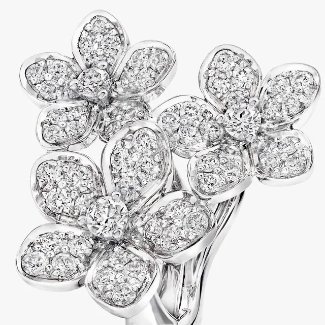 Серьги Wild Flower Diamond Cluster Stud — detail