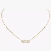 Necklace Baby move pavé Yellow — thumbnail 2