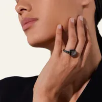 Ring NUDO MAXI Obsidian — thumbnail 2