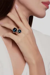 Prsten BON TON London BLUE Topaz — detail