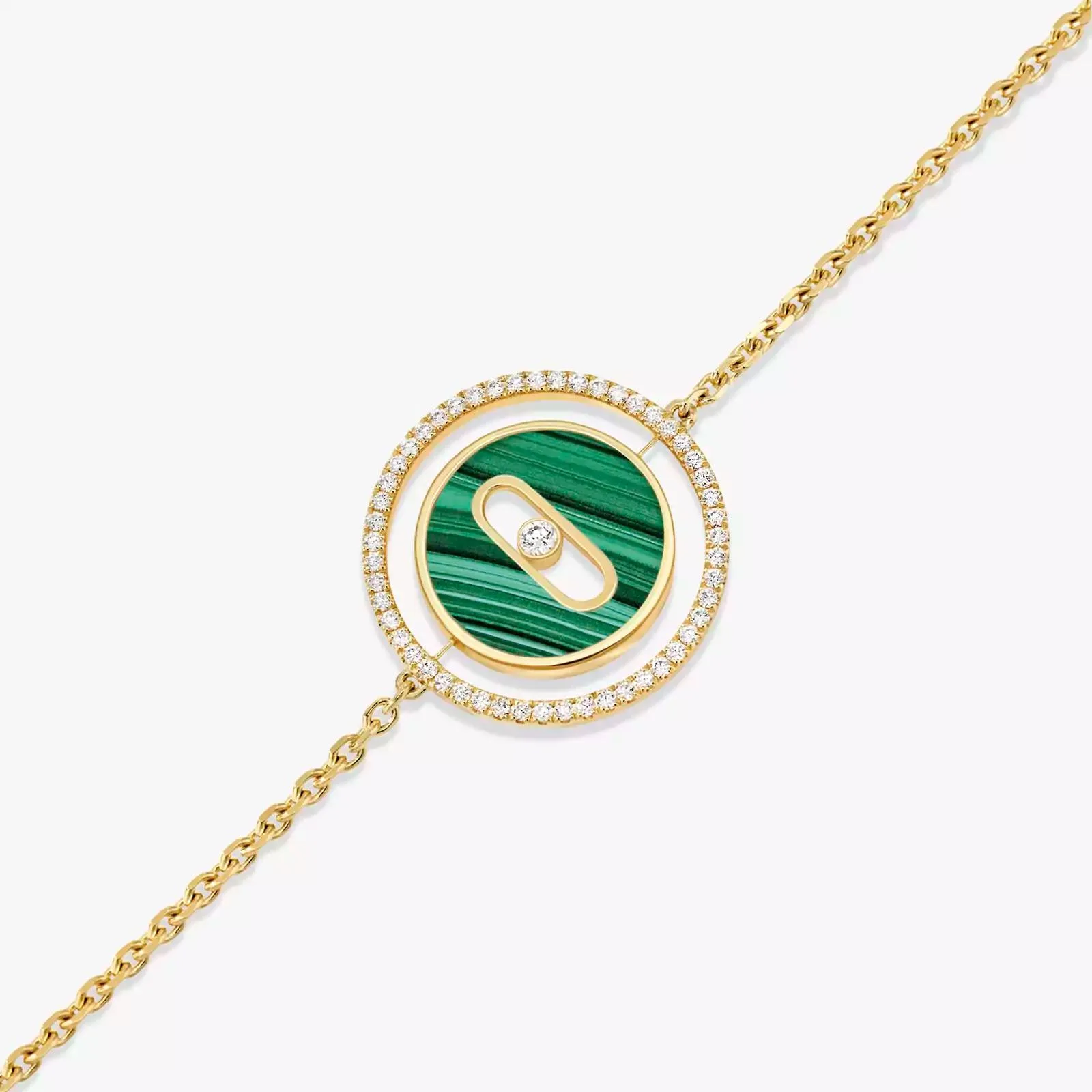 Bracelet Lucky MOVE Malachite Small — 2