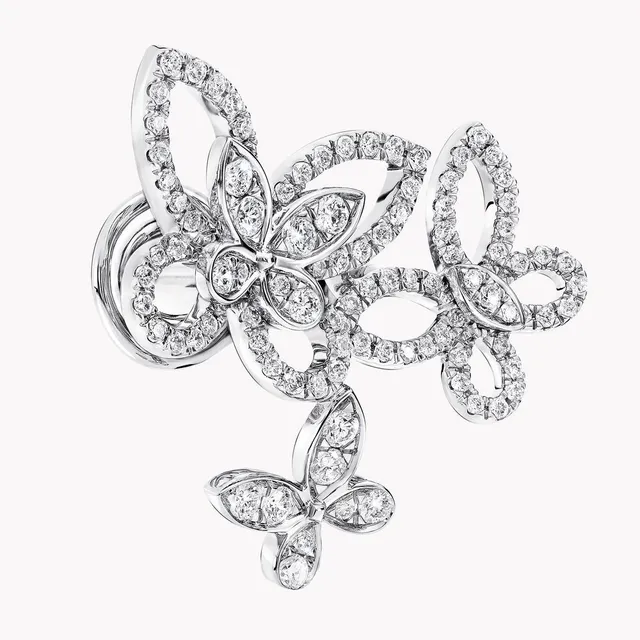 Náušnice Triple Butterfly Silhouette — detail