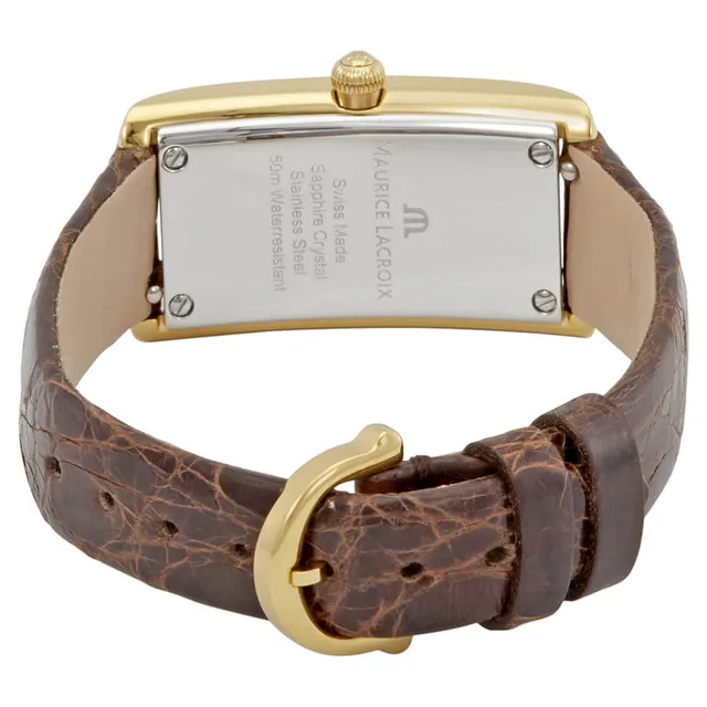 Fiaba Silver Dial Brown — detail