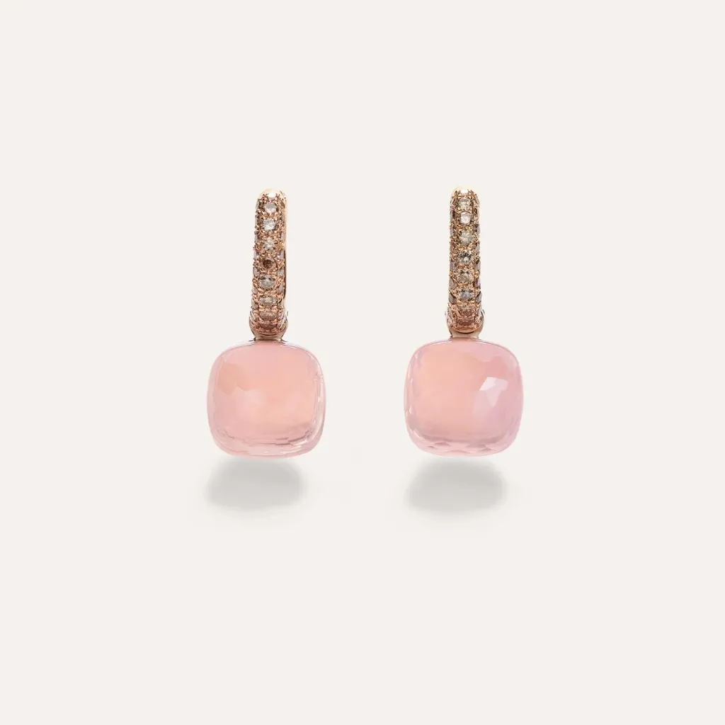 Серьги NUDO Classic ROSE Quartz — 3