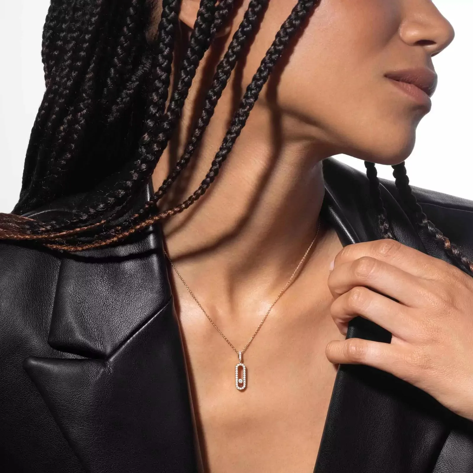 Necklace MOVE UNO PAVÉ LM — 3