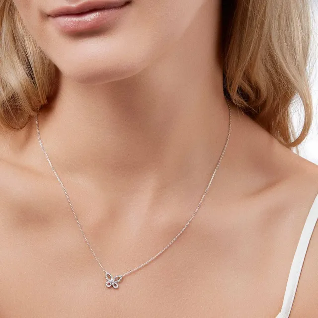 Подвеска Petite Butterfly Silhouette Diamond — 3