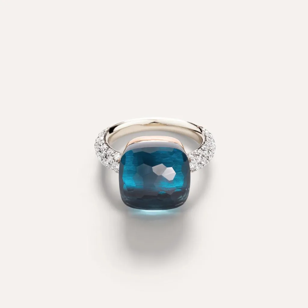 Ring NUDO MAXI London BLUE Topaz — 3
