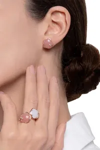 Ohrringe Petit Joli' Pink Chalcedony — 3