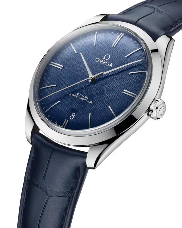 TRÉSOR OMEGA CO‑AXIAL MASTER CHRONOMETER 40 MM blue dial — 3