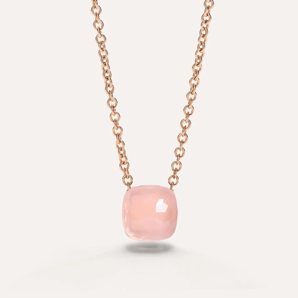 Necklace NUDO Classic ROSE Quartz — 3