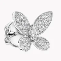 Náušnice Pavé Butterfly Diamond Stud — thumbnail 3