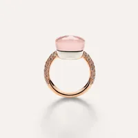 Ring NUDO MAXI ROSE Quartz — thumbnail 4