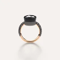 Ring NUDO MAXI Obsidian — thumbnail 4