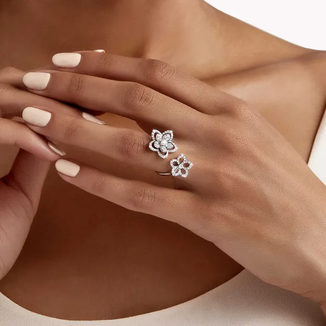 Ring Wild Flower Double Diamond — 4